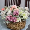 Simulated bouquets of flowers, carnations, lilacs, silk flowers, artificial flowers, wedding plants, water plants, home decoration, desktop ornaments details Picture